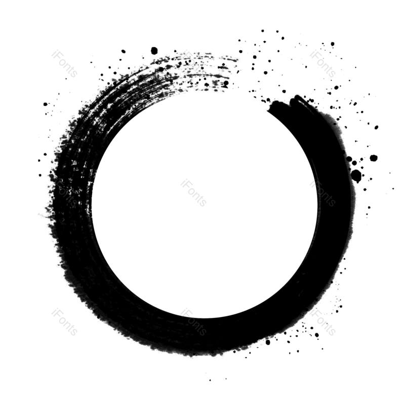 边框图片,水墨元素,中国风PNG,黑白免抠素材